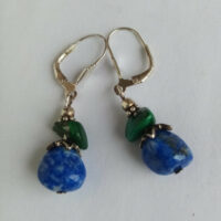 Boucles lapis malachite